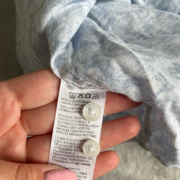 BLACK BROWN 1826 LINEN BUTTON UP DRESS SHIRT - Picture 4 of 6